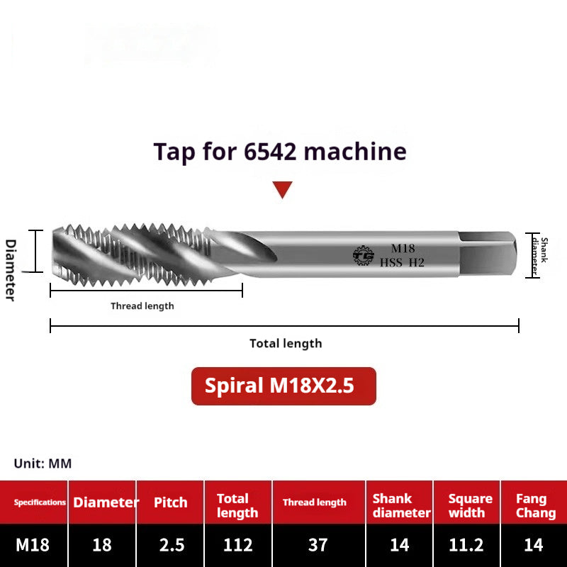 2109-Spiral tap tapping M2 fine tooth iron, aluminum, copper steel, stainless steel, special tapping drill bit M3M4M5M6 Shandong Denso Pricision Tools Co.,Ltd.